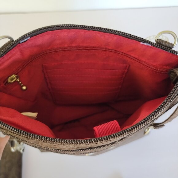 Baggallini Leopard Print Crossbody With Removable Coin Purse NWT - Picture 4 of 13